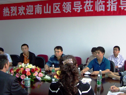 深圳市南山区领导调研考察贵宾会动力集团