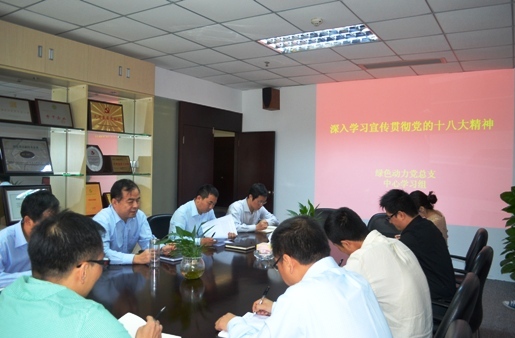 贵宾会动力集团党总支组织学习十八大精神